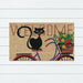 Cat on Bike PVC Backed Coir Doormat 45x75cm, Door Mats, Ozark Home 