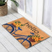 Flower Bicycle PVC Backed Coir Doormat 58x89cm, Door Mats, Ozark Home 