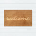 Embossed Welcome PVC Backed Coir Doormat 60x90cm, Door Mats, Ozark Home 