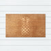 Embossed Pineapple PVC Backed Coir Doormat 45x75cm, Door Mats, Ozark Home 