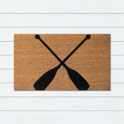 Oars PVC Backed Coir Doormat 45x75cm, Door Mats, Ozark Home 