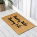 Happy Wife PVC Backed Coir Doormat 45x75cm, Door Mats, Ozark Home 