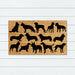 Lots of Dogs PVC Backed Coir Doormat 45x75cm, Door Mats, Ozark Home 