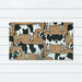 Dairy Cows PVC Backed Coir Doormat 45x75cm, Door Mats, Ozark Home 