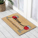 Wine PVC Backed Coir Doormat 50x80cm, Door Mats, Ozark Home 