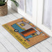 Happy Camper PVC Backed Coir Doormat 45x75cm, Door Mats, Ozark Home 