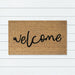 Welcome PVC Backed Coir Doormat 50x80cm, Door Mats, Ozark Home 