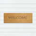 Embossed Welcome PVC Backed Coir Doormat 55x120cm, Door Mats, Ozark Home 