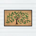 Green Tree Large Leaf Rubber & Coir Doormat 40x70cm, Door Mats, Ozark Home 