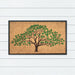 Green Tree Sm Leaf Rubber & Coir Doormat 75x120cm, Door Mats, Ozark Home 