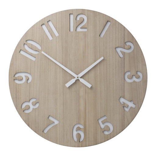 Harry 60cm Wall Clock - Natural New, Wall Clocks, Ozark Home 