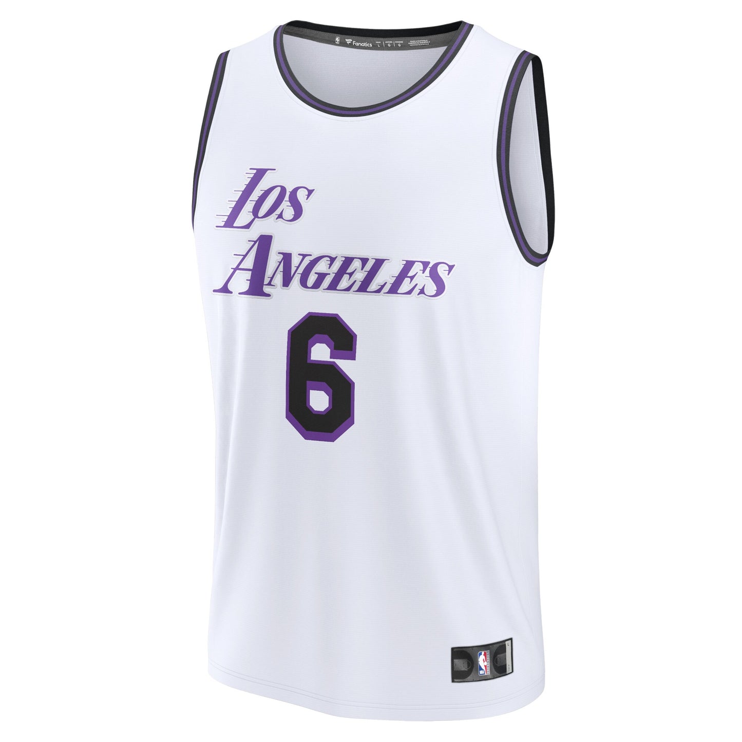 LeBron James Los Angeles Lakers Fanatics Branded 2022/23 Fastbreak Jersey - City Edition - White