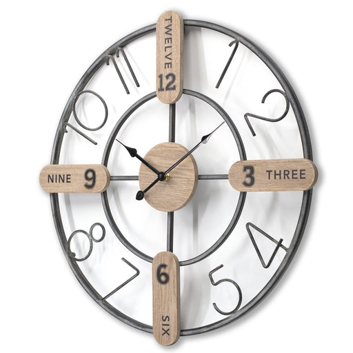 Elliot 60cm Wall Clock, Wall Clocks, Ozark Home 