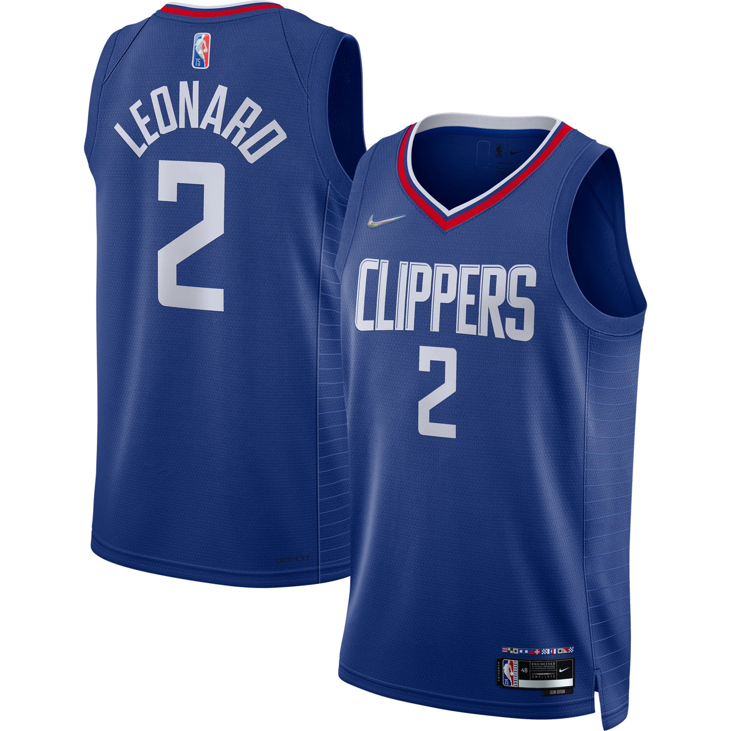 Kawhi Leonard LA Clippers Nike 2021/22 Diamond Swingman Jersey - Icon Edition - Royal