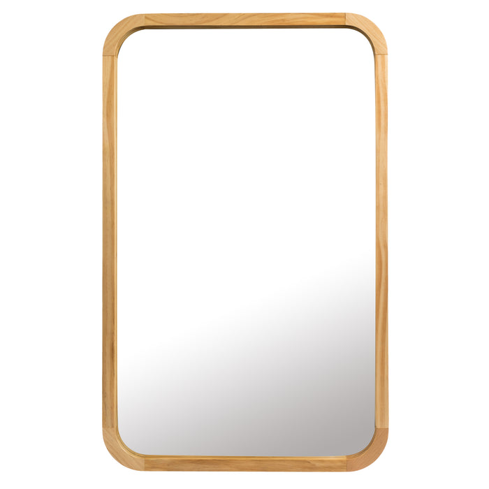 Thea 80cm X 50cm Natural Wooden Wall Mirror New, Mirrors, Ozark Home 