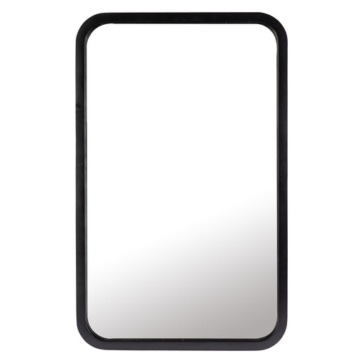 Thea 80cm X 50cm Black Wooden Wall Mirror New, Mirrors, Ozark Home 