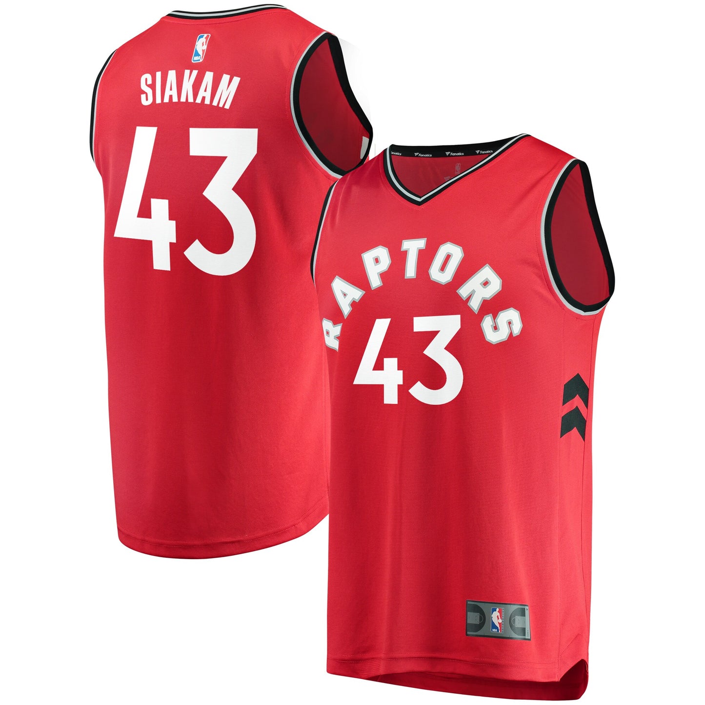 Pascal Siakam Toronto Raptors Fanatics Branded Fast Break Player Jersey Red - Icon Edition