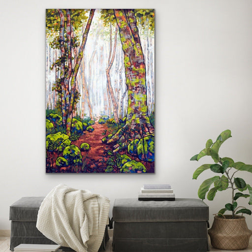 A Walk In The Rainforest - Australian Nature Misty Forest Canvas Print, Wall Art, Ozark Home 