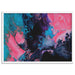 Abstract Fluid Paint in Turquoise & Pinks - Art Print - Ozark Home