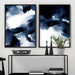 Abstract Watercolour Navy Indigo Clouds I - Art Print - Ozark Home