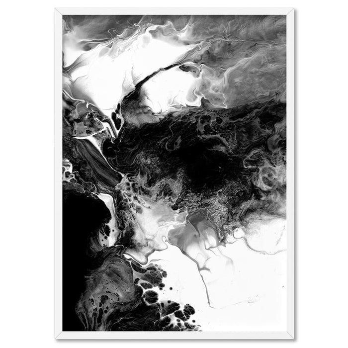 Abstract Fluid Monochrome I - Art Print - Ozark Home