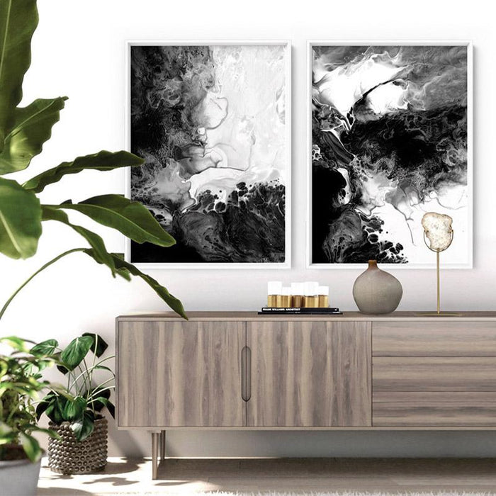 Abstract Fluid Monochrome I - Art Print - Ozark Home