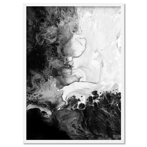 Abstract Fluid Monochrome II - Art Print - Ozark Home