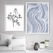 Abstract Paint Texture Lines in Grey & White - Art Print, Wall Art, Ozark Home 