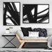 Abstract Bold Lines in Black & White I - Art Print, Wall Art, Ozark Home 