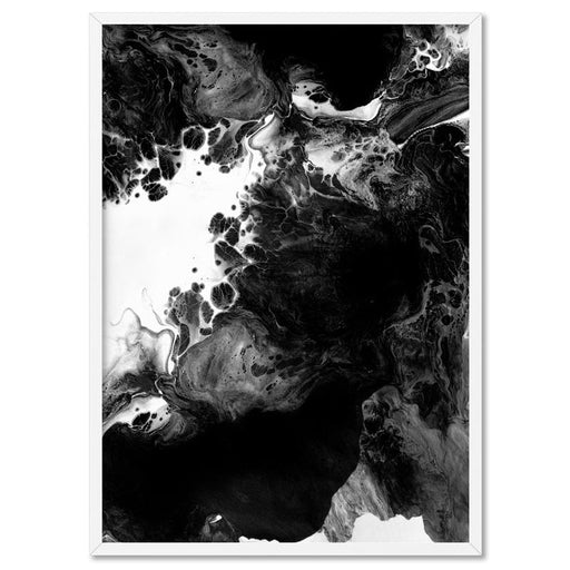 Abstract Fluid Monochrome III - Art Print - Ozark Home