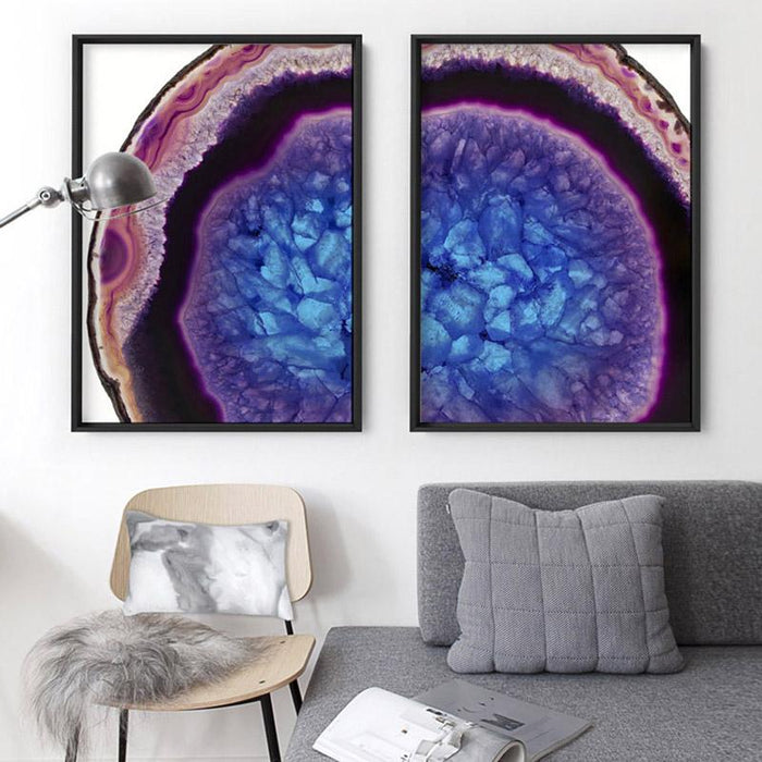 Agate Slice Geode Multicolour II - Art Print - Ozark Home