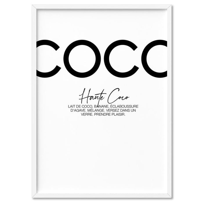 Haute Coco B&W - Art Print - Ozark Home