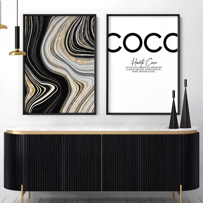 Haute Coco B&W - Art Print - Ozark Home