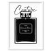 Black Scandi Perfume Bottle I - Art Print - Ozark Home