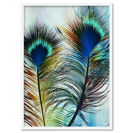 Peacock Feathers - Art Print - Ozark Home