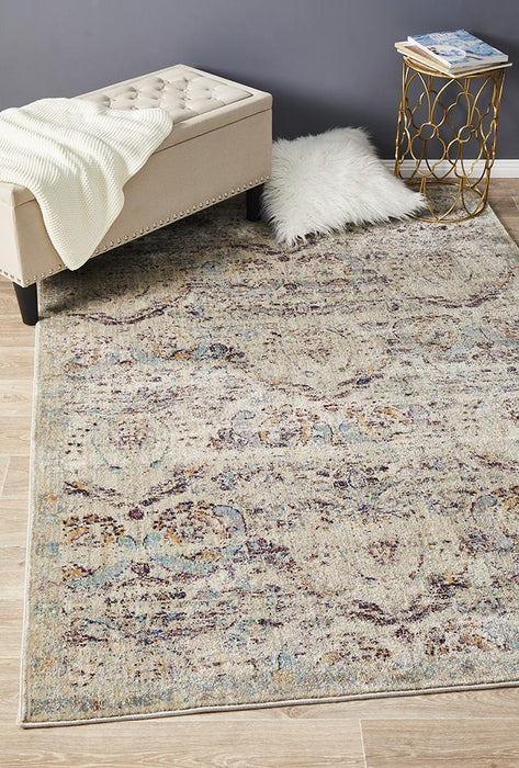 Alexandria Silver Transitional Distressed Rug, Rugs, Ozark Home 