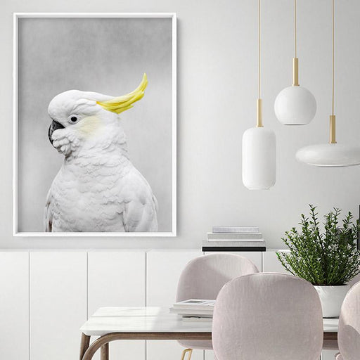 White Sulphur Crested Cockatoo I - Art Print, Wall Art, Ozark Home 