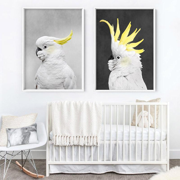 White Sulphur Crested Cockatoo II - Art Print, Wall Art, Ozark Home 