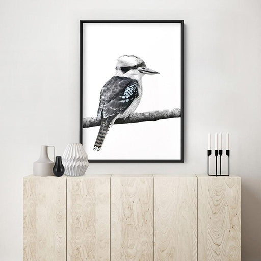 Kookaburra on Branch - Art Print, Wall Art, Ozark Home 