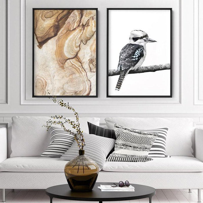 Kookaburra on Branch - Art Print, Wall Art, Ozark Home 