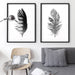 Feather Black & White III - Art Print, Wall Art, Ozark Home 