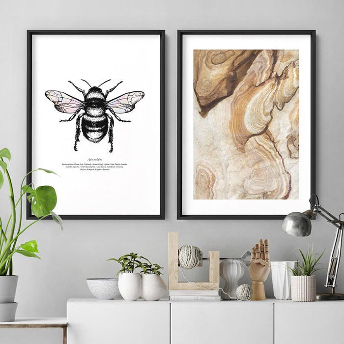 Honey Bee with Holo Wings - Art Print, Wall Art, Ozark Home 