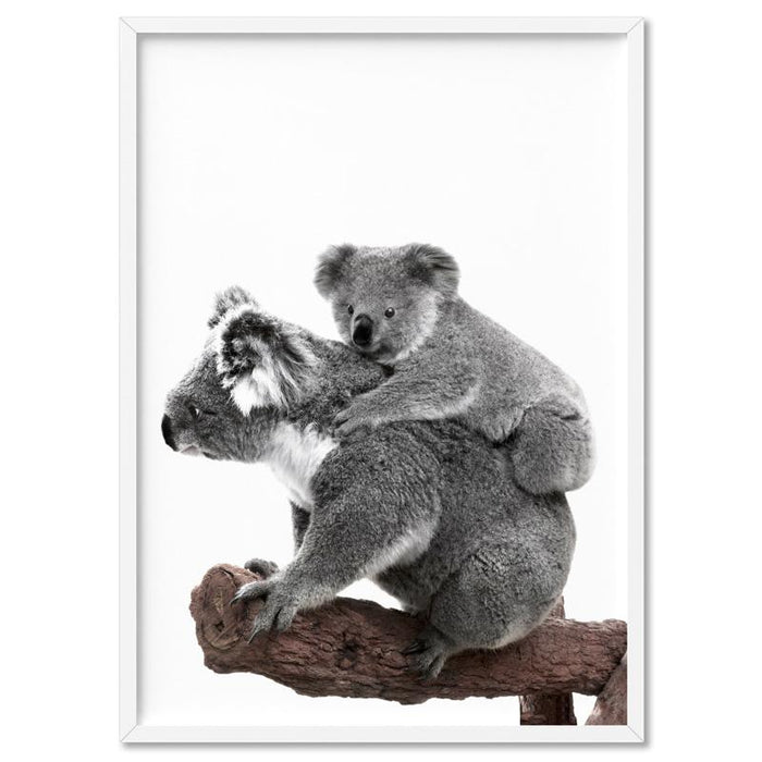 Koala Mother and Baby - Art Print, Wall Art, Ozark Home 