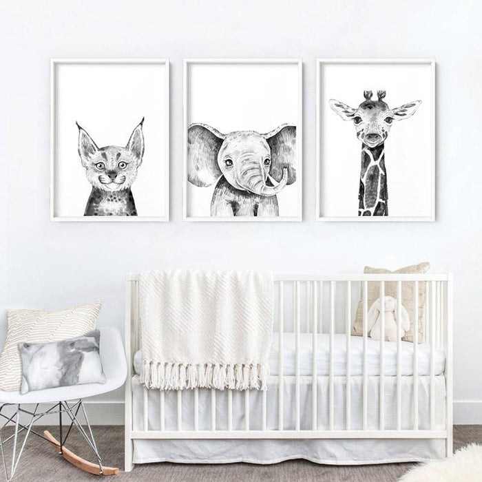 Bobcat Baby Peek a Boo Animal - Art Print, Wall Art, Ozark Home 