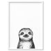 Sloth Baby Peek a Boo Animal - Art Print, Wall Art, Ozark Home 