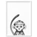 Monkey Baby Peek a Boo Animal - Art Print, Wall Art, Ozark Home 