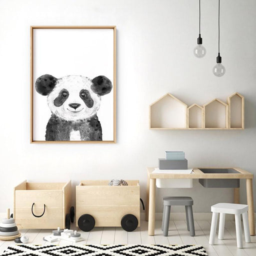 Panda Baby Peek a Boo Animal - Art Print, Wall Art, Ozark Home 