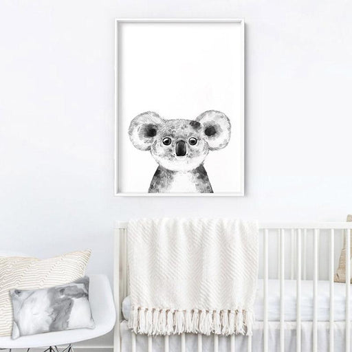 Koala Baby Peek a Boo Animal - Art Print, Wall Art, Ozark Home 