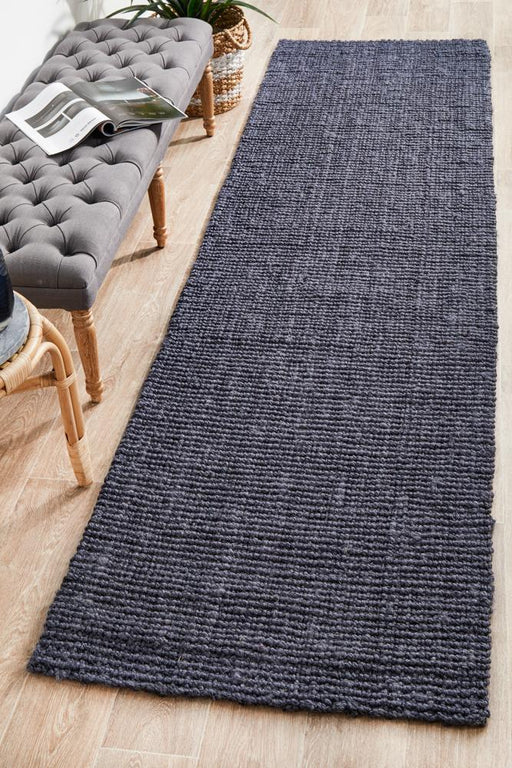 Adoni Navy Barker Flatweave Jute Runner Rug, Rugs, Ozark Home 