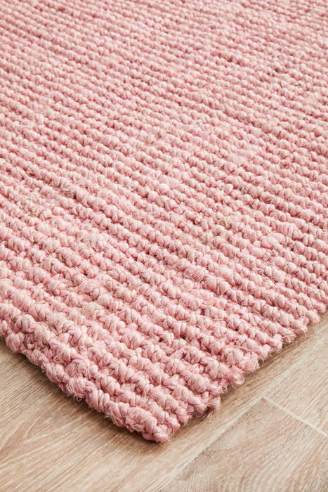 Adoni Pink Barker Flatweave Jute Runner Rug, Rugs, Ozark Home 